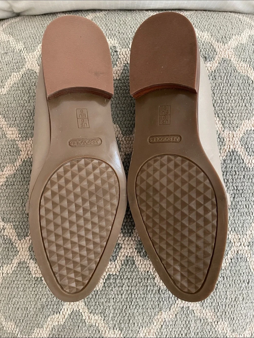 Aerosoles South East Grey Leather Loafers in Size 8